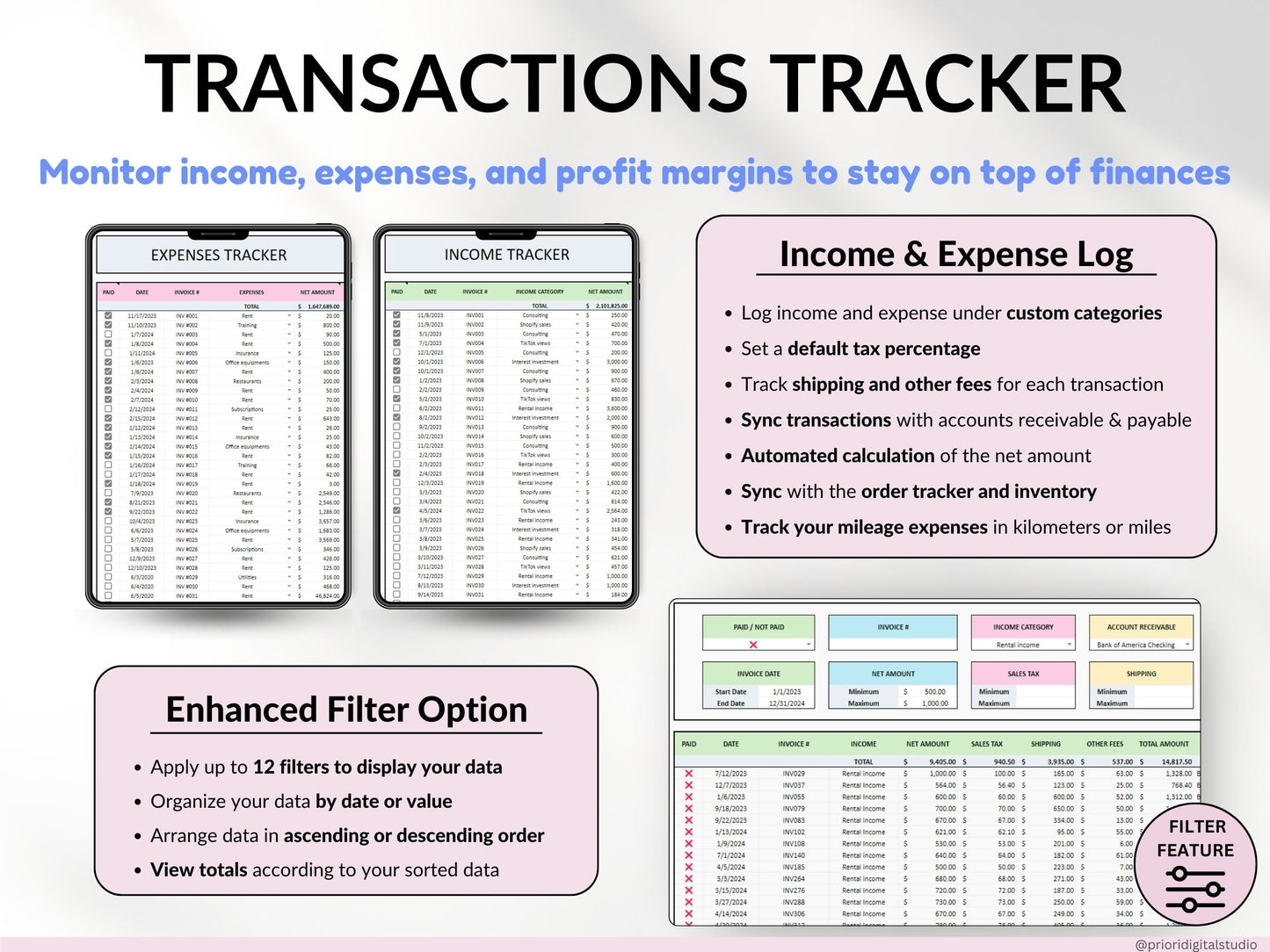 All-in-One Service Business Tracker