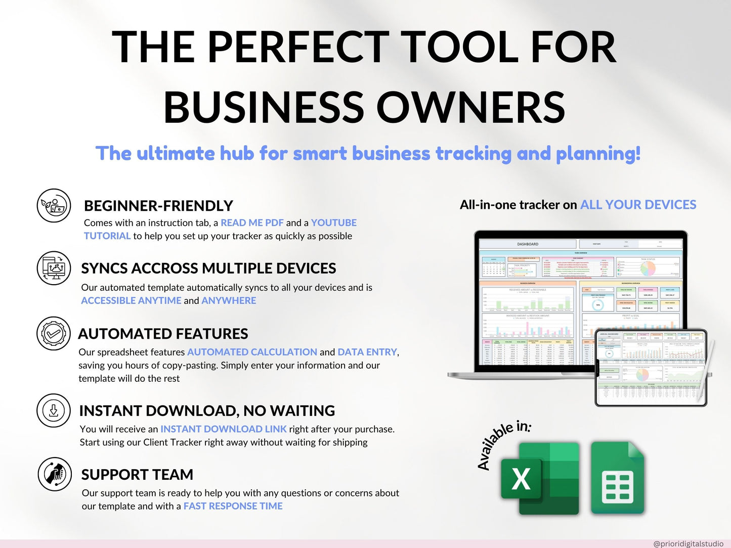 All-in-One Service Business Tracker