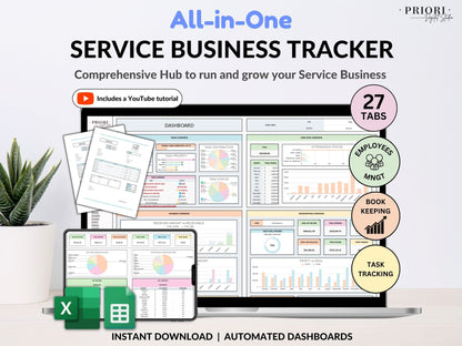 All-in-One Service Business Tracker