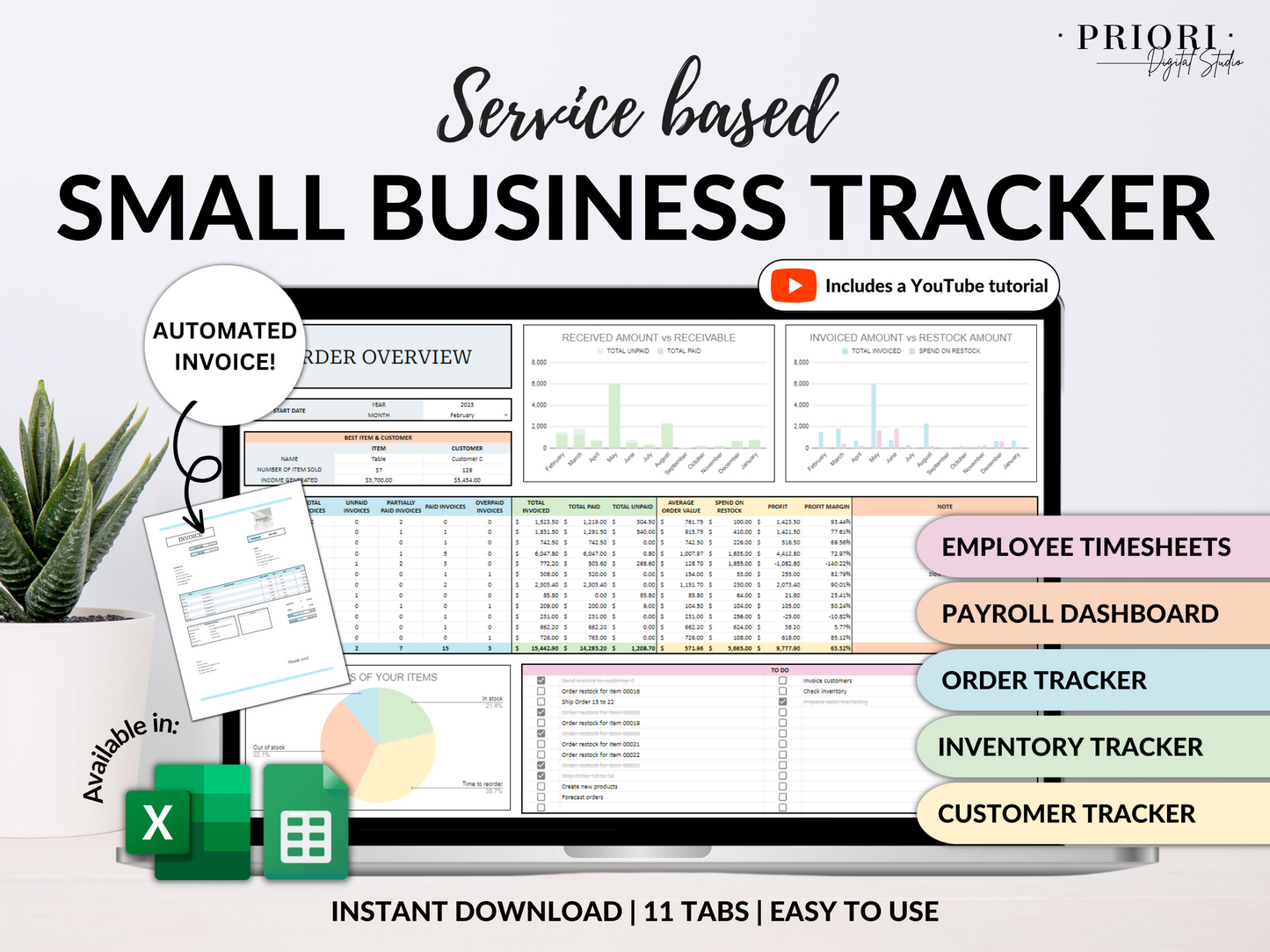 Service Based Small Business Tracker