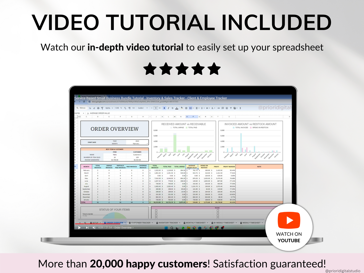 Service Based Small Business Tracker